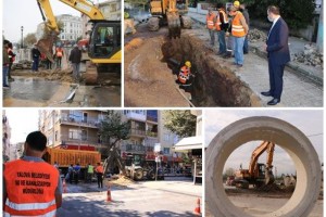 5 BİN 575 METRE KANALİZASYON HATTI TAMAMLANDI