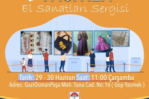 KURSİYERLERİN EL EMEKLERİ SERGİLENECEK
