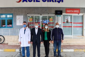 BAŞKAN VEKİLİ TUTUK DEVLET HASTANESİ ZİYARET ETTİ