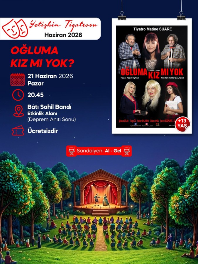 YALOVALILAR AÇIK HAVADA TİYATRO KEYFİ YAŞAYACAK